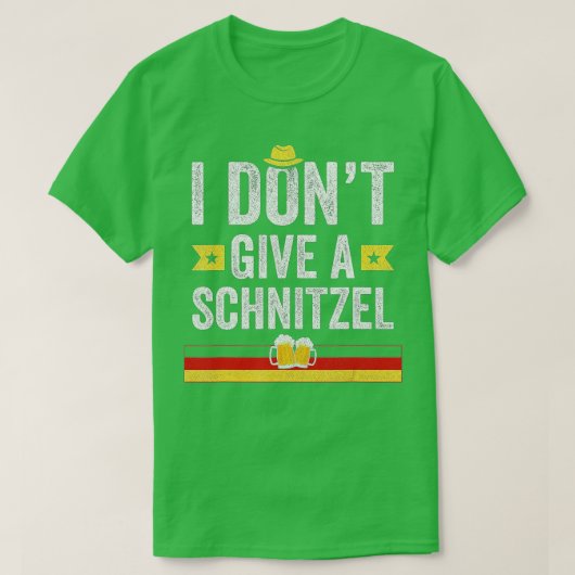 Ich gebe kein Schnitzel-Funny-Deutsch T-Shirt (Design vorne)
