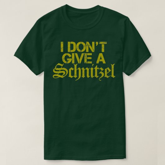 Ich gebe kein Schnitzel - Funny German Souvenir O T-Shirt (Design vorne)