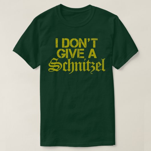 Ich gebe kein Schnitzel - Funny German Souvenir O T-Shirt (Design vorne)