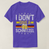 Ich gebe kein Schnitzel-Oktoberfest-Deutsches Flag T-Shirt (Design vorne)