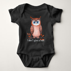 Ich gebe keine Hoot Baby Strampler