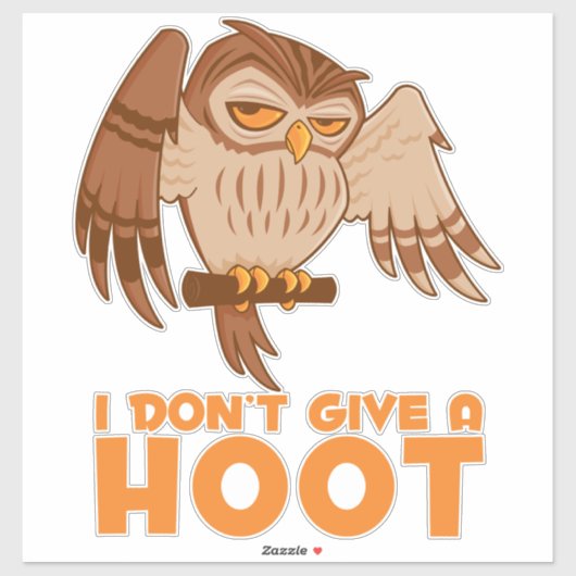 Ich gebe keine Hoowl Aufkleber (Blatt)