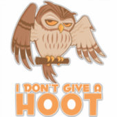 Ich gebe keine Hoowl Aufkleber (Vorderseite)