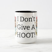 Ich gebe keine Hoowl Zweifarbige Tasse (Mittel)