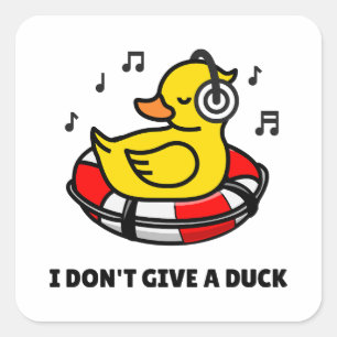 Ich gebe keinen Aufkleber für den Duckpun-Platz