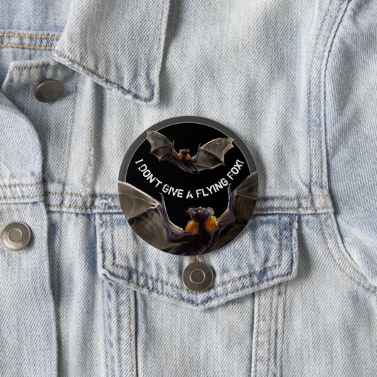 Ich gebe keinen Fliegenfuchs Button (Beispiel)