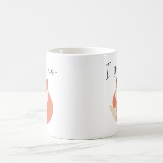 Ich gebe keinen Fox Kaffeetasse (Mittel)