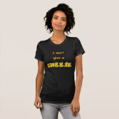 Ich gebe keinen Käse T-Shirt (Vorne ganz)