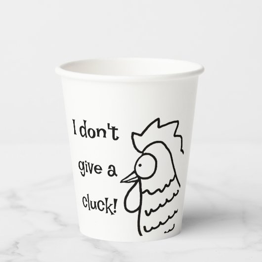 Ich gebe keinen Kluck Pappbecher (Vorderseite)