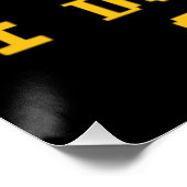 ICH GEBE KEINEN lustigen Erntedank Poster (Ecke)