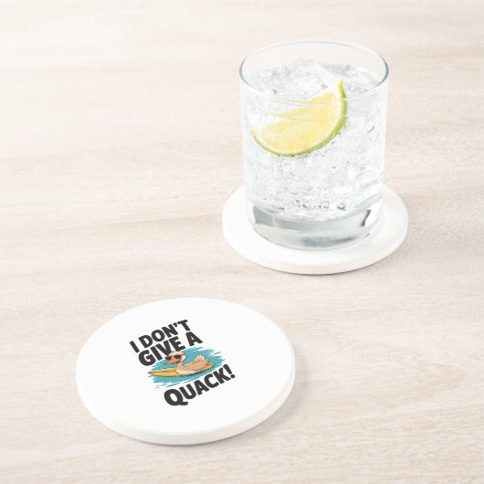 Ich gebe keinen Quack Funny Duck Untersetzer (Seite)