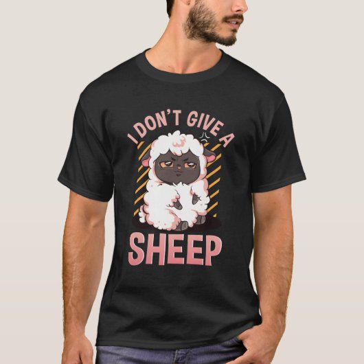Ich gebe keinen Schaf-Funny Farm Animal Novelty Gi T-Shirt (Vorderseite)