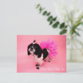 Ich gebe keinen schicken Tzu Postkarte (Stehend Vorderseite)