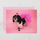 Ich gebe keinen schicken Tzu Postkarte (Vorne/Hinten)