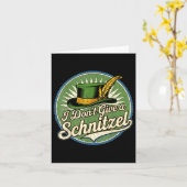 Ich gebe keinen Schnitzel Spaß Karte (Gelbe Blume)