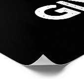 Ich gebe keinen zerkleinerten Früchtekuchen Poster (Ecke)