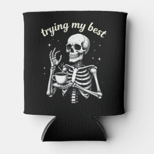 Ich gebe mein Bestes Lustiger Halloween-Skeleton K Dosenkühler