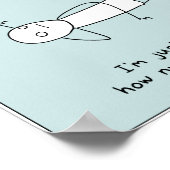 "Ich gebe nicht auf" Poster (Landschaft) (Ecke)