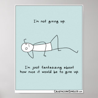 "Ich gebe nicht auf" Poster (Portrait)