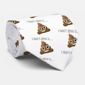 ich gebe nicht ein gekackte emoji krawatte (Gerollt)