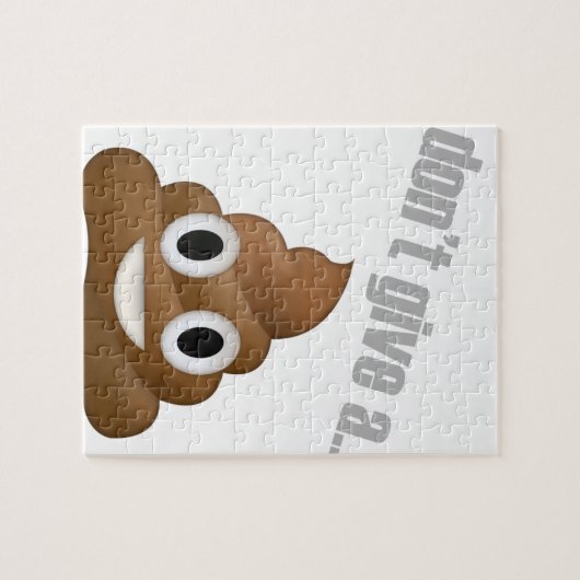 ich gebe nicht ein gekackte emoji puzzle (Horizontal)