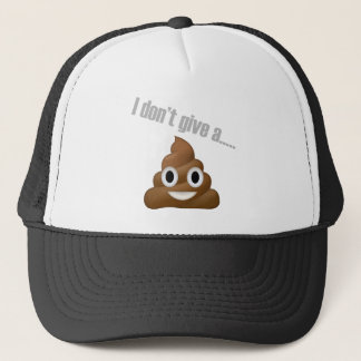 ich gebe nicht ein gekackte emoji truckerkappe