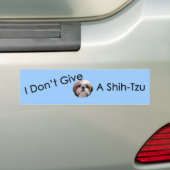 Ich gebe nicht einen Autoaufkleber Shih Tzu (Auf Auto)