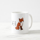 Ich gebe nicht einen Fuchs Kaffeetasse (VorderseiteRechts)