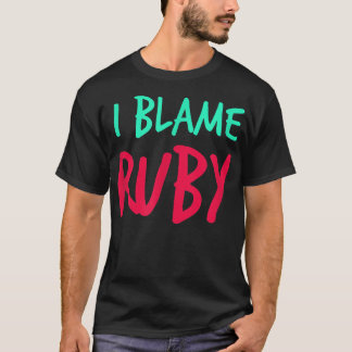 Ich gebe Ruby Friends Vorname Buddy Nickname Per d T-Shirt