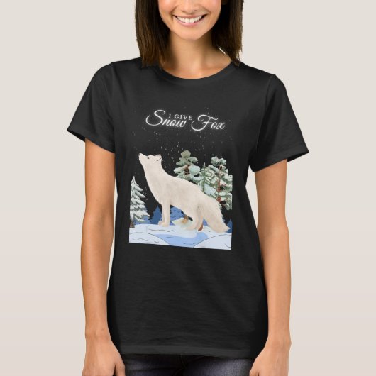 ICH GEBE SCHNEE FOX Tierpuff T-Shirt (Vorderseite)