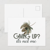 Ich gebe sein nicht auf postkarte (Vorne/Hinten)