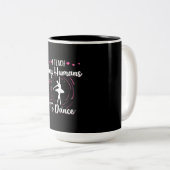 Ich gebe winzigen Menschen Tanzunterricht Zweifarbige Tasse (VorderseiteRechts)