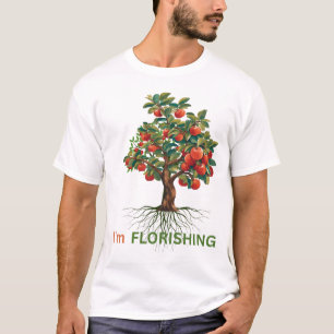 Ich gedeihe – Verwurzeltes Wachstum Inspirierender T-Shirt