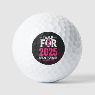 Ich gehe 2025 über Brustkrebs - Der grundlegende T Golfball