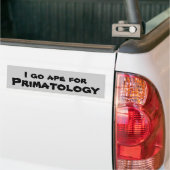 Ich gehe Affe für Primatology Autoaufkleber (Auf Lkw)