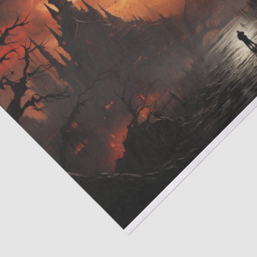 Ich gehe allein Halloween Goth Deocupage Seidenpapier (Ausschnitt)