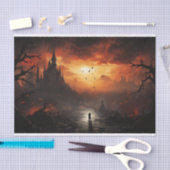 Ich gehe allein Halloween Goth Deocupage Seidenpapier (Handwerk)