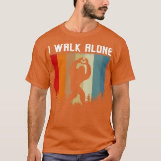 Ich gehe allein Vintagen Fuß T-Shirt