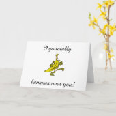 ICH GEHE BANANEN ÜBER SIE SAGT DIE BANANE KARTE (Gelbe Blume)