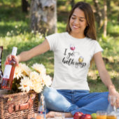 Ich gehe beide Wege Red White Wine Spaß Sprichwort T-Shirt