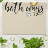 Ich gehe beides Wege Funny Wine Red White Lover Geschirrtuch (Gefaltet)