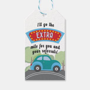 Ich gehe die Extra-Mile für Ihren Referrals-Pop vo Geschenkanhänger