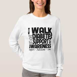 Ich gehe für Diabetes-Bewusstsein T-Shirt