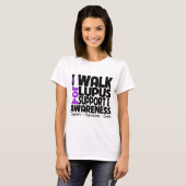 Ich gehe für Lupus-Bewusstsein T-Shirt (Vorne ganz)