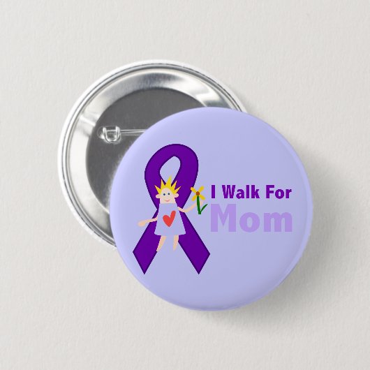 Ich gehe für Mama-Alzheimer Geschenk Button (Vorne & Hinten)