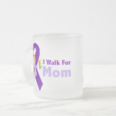 Ich gehe für Mama-Alzheimer Geschenk Mattglastasse (Vorderseite Links)