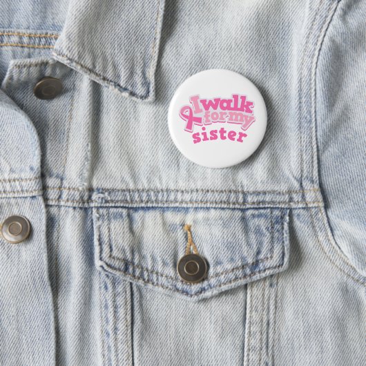 Ich gehe für meine Schwester Button (Beispiel)