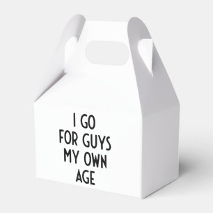 Ich gehe für Typ in meinem eigenen Alter ich lusti Geschenkschachtel
