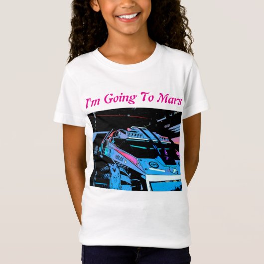 Ich gehe in Mars T-Shirt (Vorderseite)