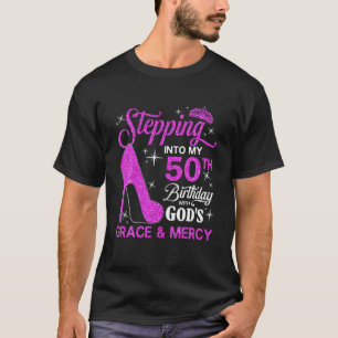 Ich gehe in meinen 50. Geburtstag mit Gottes Gnade T-Shirt